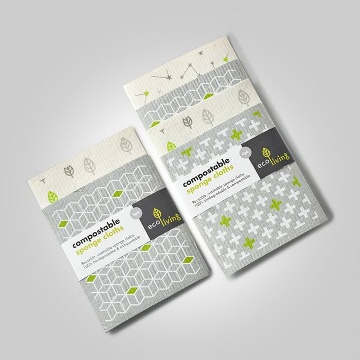 Eco Living Compostable Sponge Cloths