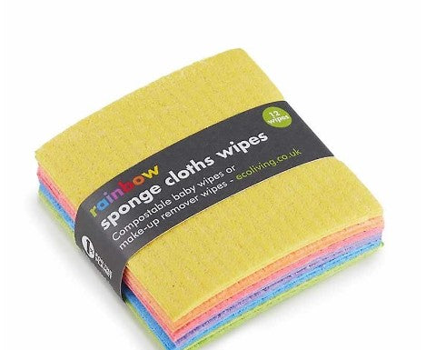 12 ECO Sponge Cloth Wipes