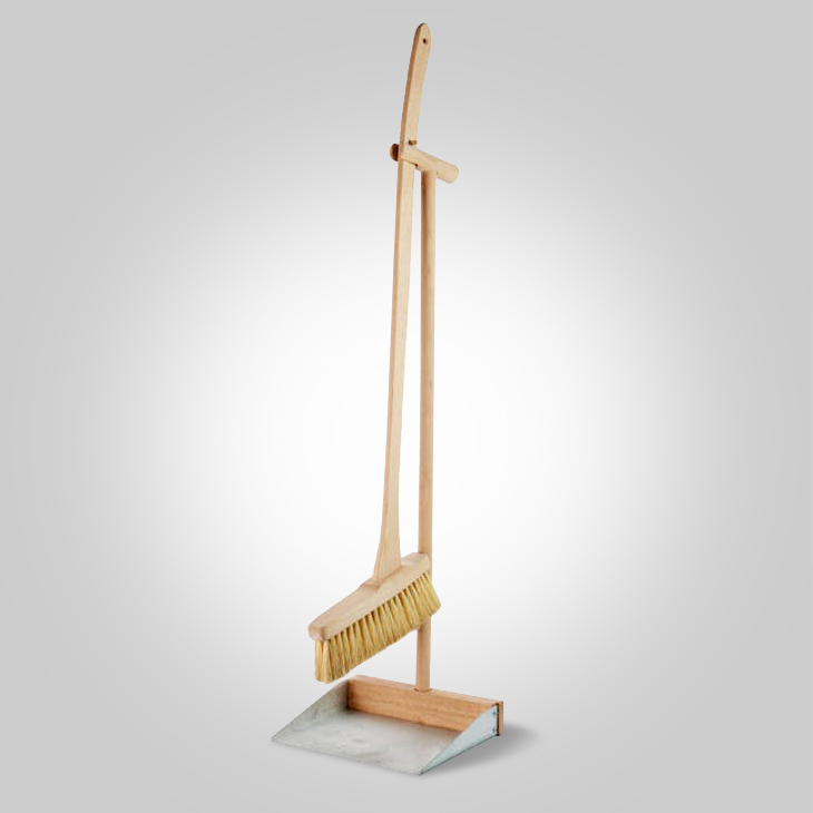 Eco Living Standing Broom and Dustpan