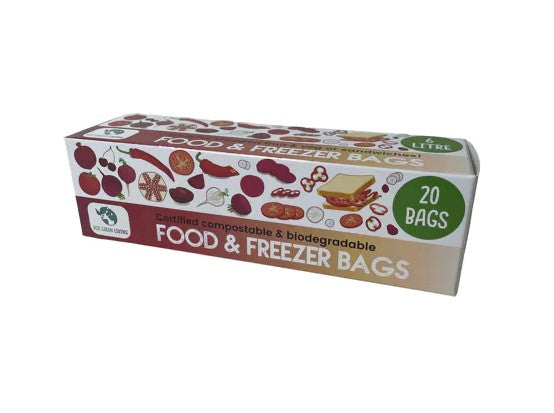 Eco Living 6L Compostable Food & Freezer Bags (20 bags)