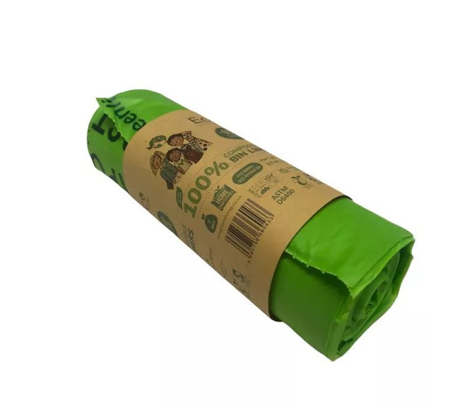 Eco Green Living 60L Compostable Bin Liners (10 bags)