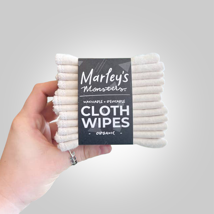 Marley's Monsters Cloth Wipes Organic / Natural